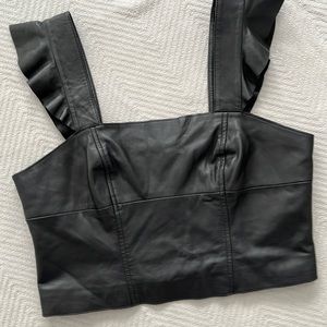 Trouvé leather top